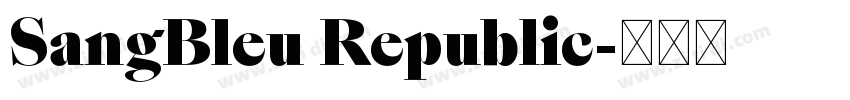 SangBleu Republic字体转换